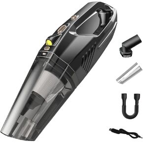 مكنسة كهربائية محمولة لاسلكية، قوة شفط عالية 8000 باسكال، ملحقات المنزل والسيارة المحمولة، أربعة أنواع من أنماط الشفط، إضاءة LED، ضوضاء منخفضة، جهاز تنظيف محمول لاسلكي in Kuwait