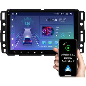 ASURE 8" Car Stereo Radio for Chevrolet Silverado GMC Sierra Yukon 2007-2013,4Core 2G+32G Android GPS Navigation Unit with Wireless Carplay,Android Auto,1280x800 HD Touchscreen Multimedia Video Player