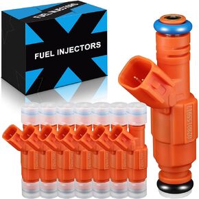 Upgraded 0280155917 Fuel Injectors Fits For:-Ford Excursion F250 F350 super duty E350 club wagon Crown victoria For:-Lincoln town car 4.6L 5.4L 6.8L V8 V10 2001-2005 (set of 8)