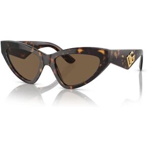 Dolce&Gabbana DG4439 502/73 55MM Havana/Dark Brown Sunglasses for Women + BUNDLE With Designer iWear Complimentary Eyewear Kit in Kuwait