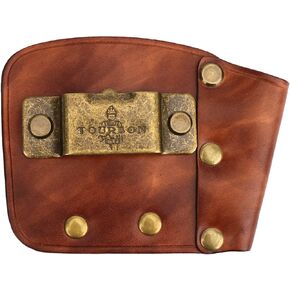 TOURBON Leather Clip on Tape Measure Holder Measuring Tape Holster with Pencil Pouch