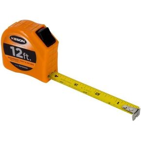 Keson PGT18M25V Short Tape Measure with Nylon Coated Steel Blade and Toggle Lock (Graduations: ft., in., 1/8 & cm, mm), 1-Inch by 25-Foot / 7.5M