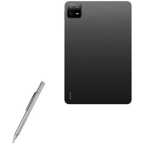 BoxWave Stylus Pen Compatible with Xiaomi Pad 6 Pro - FineTouch Capacitive Stylus, Super Precise Stylus Pen - Metallic Silver
