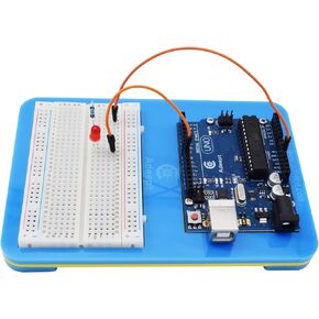 Adeept Acrylic Arduino Holder Breadboard Holder, 2 in 1 Base Plate Case for Arduino UNO