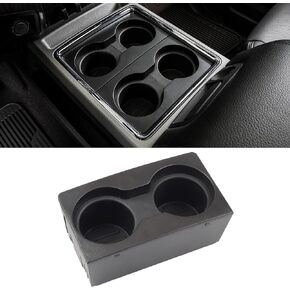 Dasbecan Front Center Console Cup Holder Insert Compatible with Ford F250 F350 F450 F550 Super Duty 2011-2015 Replaces# BC3Z7813562AA BC3Z-7813562-AA
