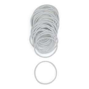 Heliums Thin Hair Elastics - Ash Blonde - 2mm Hair Ties for Thin Hair, 1.75 Inch, Medium Hold No Damage Ponytail Holders - 40 Count