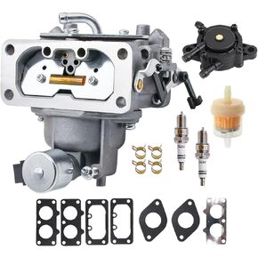 15004-1010 Carburetor with Fuel Pump Fit for Kawasaki Nikki FH721V FH641V FH601V FH661V FH680V FX801V 22HP Engine Carb Replaces 15004-0757 15003-7094 15004-1005 15004-0763 15003-0940