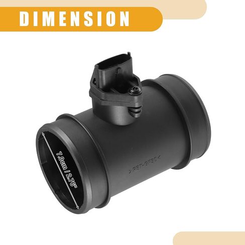Car Mass Air Flow Sensor No.16400PDDX00 - Vehicle Mass Air Flow Sensor - for Honda Accord 1996-2002 Plastic Metal Black - 1 Pc in Saudi Arabia