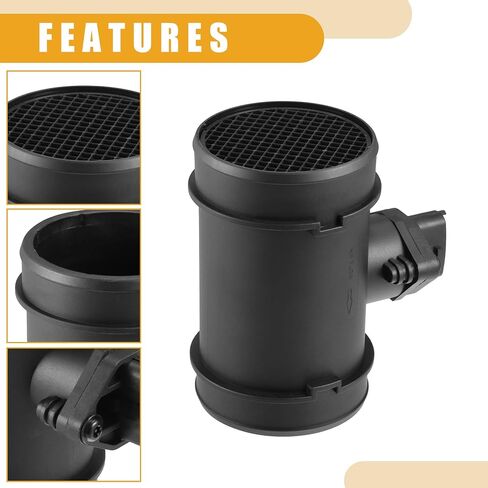 Car Mass Air Flow Sensor No.16400PDDX00 - Vehicle Mass Air Flow Sensor - for Honda Accord 1996-2002 Plastic Metal Black - 1 Pc in Saudi Arabia
