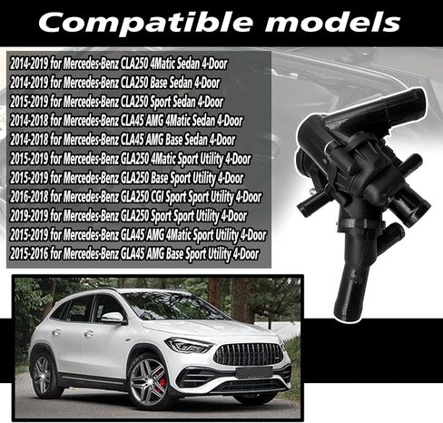 2702000415 مبيت منظم حرارة مبرد المحرك مناسب لمرسيدس بنز CLA250 GLA250 GLA45 CLA45 AMG 2014-2019 استبدال الرقم 2702000615 2702000315 9025187 936207 in Saudi Arabia