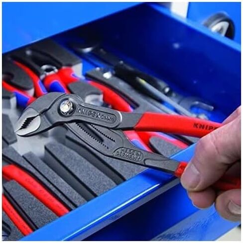 KNIPEX - 00 20 01 V15 Tools - 4 Piece Basic Pliers Set in Foam Tray (002001V15), Red in Saudi Arabia