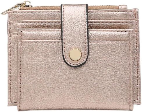 JEN & CO. Sam Wallet, Black - Small Vegan Leather Wallets for Women, Credit Card Slots, ID Holder, Slim and Compact in Saudi Arabia
