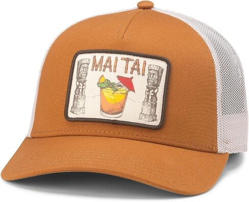 AMERICAN NEEDLE Cocktail Archive Tiki Valin Adjustable Snapback Baseball Trucker Hat in Saudi Arabia