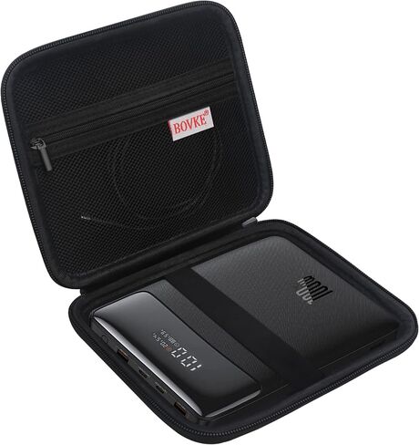 BOVKE Hard Carrying Case for Baseus 100W Blade USB C Portable Laptop Charger, Blade 100W HD/Blade 2 65W Super Fast Charging Laptop Power Bank for Laptop Phone, Mesh Pocket for Charging Cables, Black in Saudi Arabia