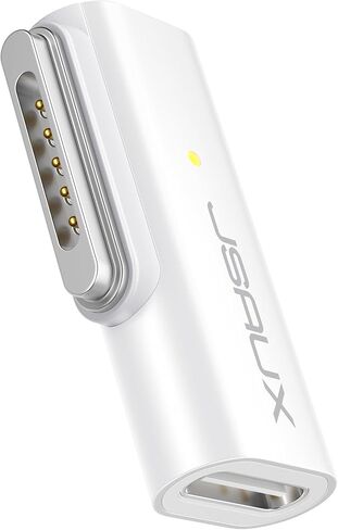 محول JSAUX 140 وات USB C إلى مغناطيسي 3 90 درجة متوافق مع MacBook Air 2023/2022 (M2)، MacBook Pro 2023 (M3، M2، 14-16 بوصة)، MacBook Pro 2021 (M1، 14-16 بوصة) in Saudi Arabia