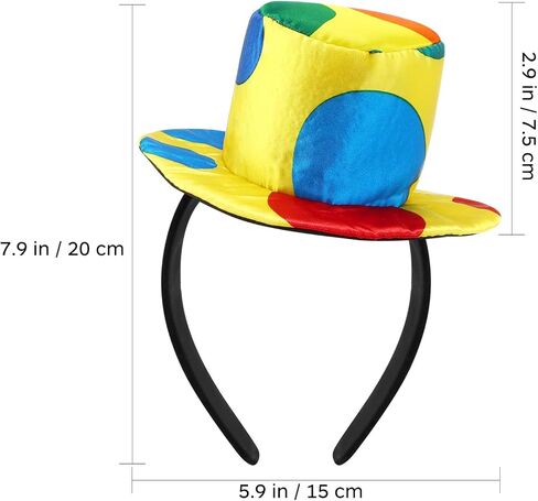 Toddmomy Jester Accessories Jester Costumes Circus hat top hat Headband Mens Dress Clothes red hat for Men Carnival Headband Carnival hat Jester Costume hat Jester hat Women's Bow tie Clown in Saudi Arabia