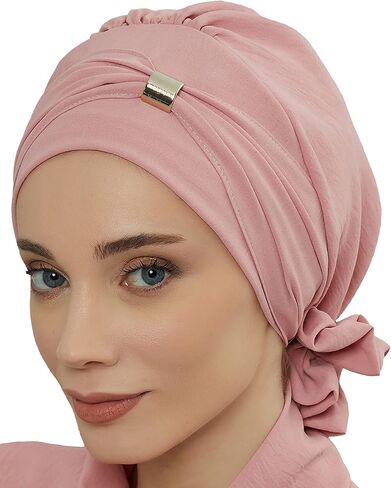 Instant Turban Lightweight Aerobin Scarf Head Turbans For Women Headwear With Unique Accessories Stylish Design in Saudi Arabia