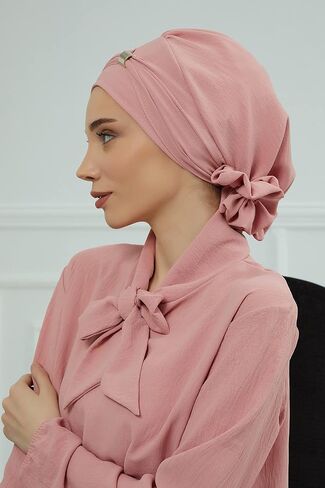 Instant Turban Lightweight Aerobin Scarf Head Turbans For Women Headwear With Unique Accessories Stylish Design in Saudi Arabia