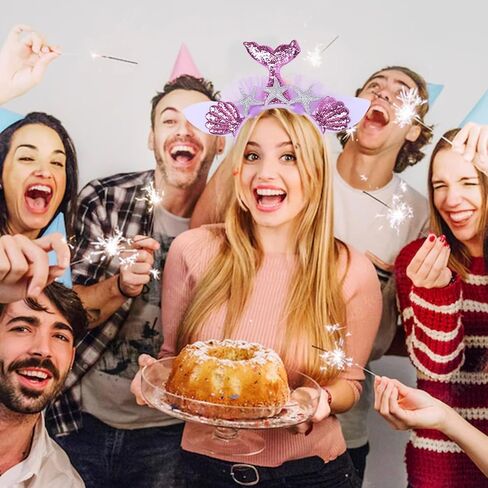 Mermaid Headband Starfish Headband Glitter Shell Hairband for Women Girls Summer Birthday Wedding Party Supplies in Kuwait