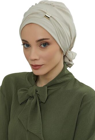 Instant Turban Lightweight Aerobin Scarf Head Turbans For Women Headwear With Unique Accessories Stylish Design in Saudi Arabia