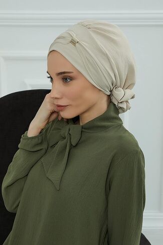 Instant Turban Lightweight Aerobin Scarf Head Turbans For Women Headwear With Unique Accessories Stylish Design in Saudi Arabia