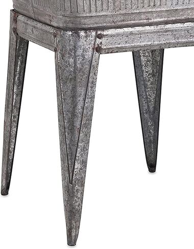 حوض بنجارا متعدد الوظائف من المعدن المجلفن على حامل، رمادي in Kuwait