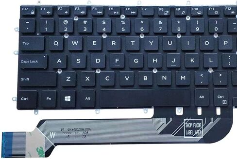 لوحة مفاتيح بديلة للكمبيوتر المحمول مع إضاءة خلفية. لجهاز Dell Inspiron 3579 3583 3779 5565 5567 5570 5575 5587 7566 7567 7577 7588 5765 5767 5770 5775 7773 7778 7779 شخصيات بيضاء تخطيط أمريكي in Kuwait