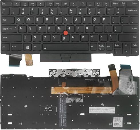 Replacement Laptop Keyboard Backlit for LENOVO ThinkPad X280 X390 X395 X13 L13, L13 Yoga Gen 1, with Frame Pointer Backlight US Layout in Saudi Arabia