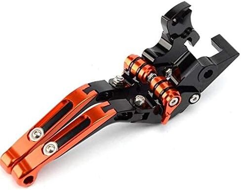 البرتقال دراجة نارية CNC Aliminum قابل للتعديل للطي قابلة للتمديد دواسة فرامل العتلات صالح ل 125 200 390 in Kuwait