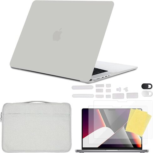 Compatible with MacBook Pro 14 inch Case,2021 Model A2442 M1 Pro/M1 Max Chip&Touch ID,Laptop Plastic Hard Shell&Keyboard Skin&Webcam&Bag&Screen Protector&Port Protectors（Pink Marble） in Saudi Arabia