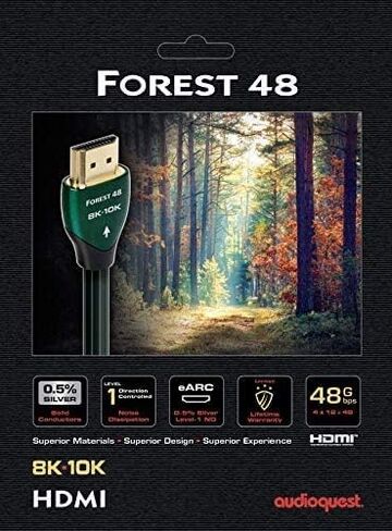 AudioQuest Forest 8K-10K 48Gbps 0.75m (2.4ft.) HDMI Cables (2-Pack) in Saudi Arabia