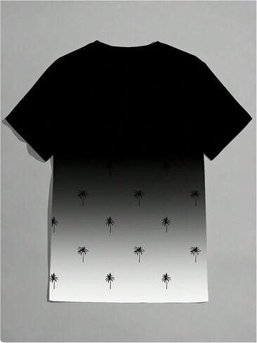 Floerns Men's Coconut Tree Printed Short Sleeve T Shirts Round Neck Tee Tops in Saudi Arabia