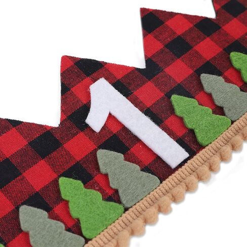 Lumberjack 1st Birthday Hat for Baby Boys - Buffalo Plaid 1st Birthday Crown, Lumberjack First Birthday Decorations, Winter Onederland 1st Birthday Boy, Woodland Birthday Party Supplies Red in Saudi Arabia