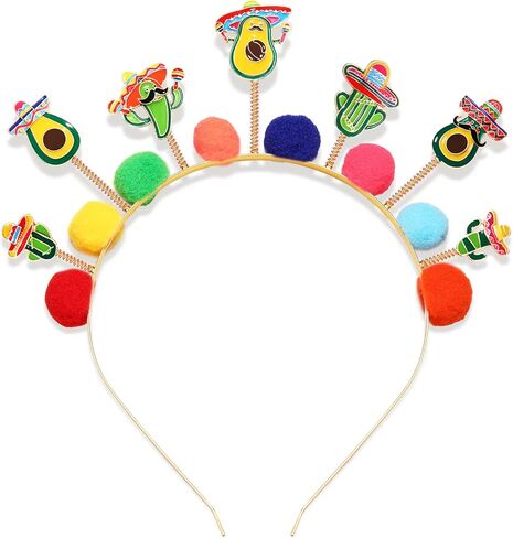 Cinco De Mayo Headband Funny Fiesta Hairband Mexico Charms Bopper Headbands for Mexican Fashion Hair Accessories in Saudi Arabia