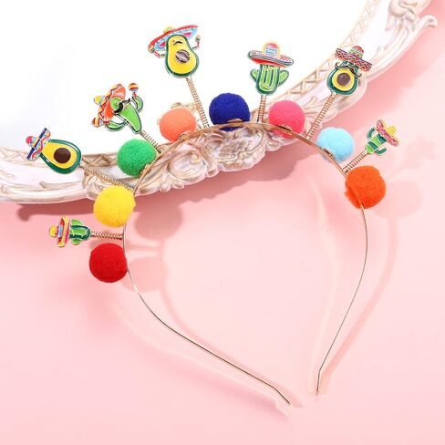 Cinco De Mayo Headband Funny Fiesta Hairband Mexico Charms Bopper Headbands for Mexican Fashion Hair Accessories in Saudi Arabia