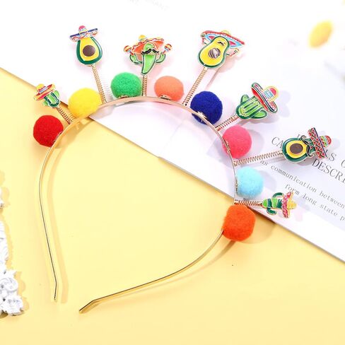 Cinco De Mayo Headband Funny Fiesta Hairband Mexico Charms Bopper Headbands for Mexican Fashion Hair Accessories in Saudi Arabia