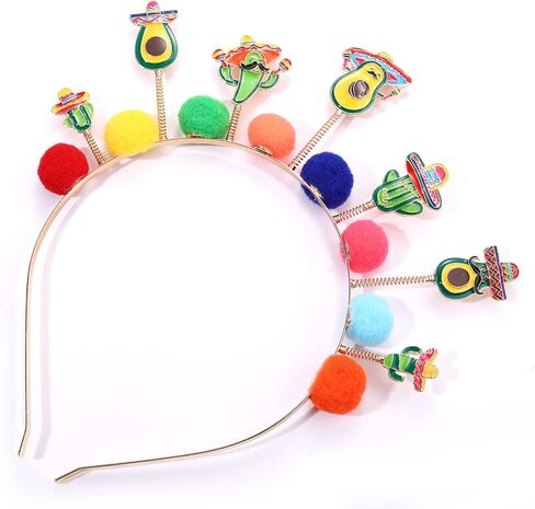 Cinco De Mayo Headband Funny Fiesta Hairband Mexico Charms Bopper Headbands for Mexican Fashion Hair Accessories in Saudi Arabia