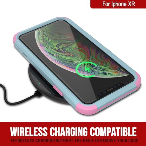 Punkcase for iPhone XR Belt Clip Holster Case [Patron Series] 4-1 Rugged & Protective Multilayer Phone Cover W/Integrated Kickstand for iPhone XR (6.1") (2018) [Black] in Saudi Arabia