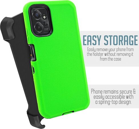Compatible with Motorola Moto G Power 5G (2024) Case, Durable Military-Grade Belt Clip Holster with Buil in Screen Protection, Shockproof Design and Built-in Kickstand (Green) in Kuwait