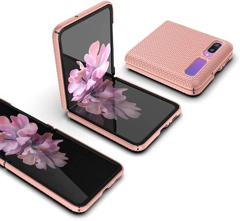 BELTRON Case with Clip for Galaxy Z Flip 2020, Snap-On Protective Cover with Rotating Belt Holster Combo and Built in Kickstand for Samsung Galaxy Z Flip (SM-F700, SM-F707) - Black (NOT for Z FLIP 3) in Saudi Arabia