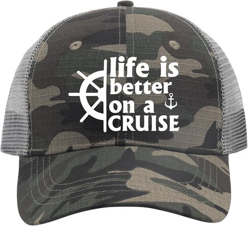 Life is Better On A Cruise Hat Men Hat AllBlack Womens Baseball Hat Gifts for Son Running Hats in Saudi Arabia
