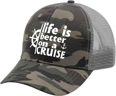 Life is Better On A Cruise Hat Men Hat AllBlack Womens Baseball Hat Gifts for Son Running Hats in Saudi Arabia