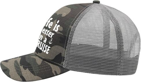 Life is Better On A Cruise Hat Men Hat AllBlack Womens Baseball Hat Gifts for Son Running Hats in Saudi Arabia