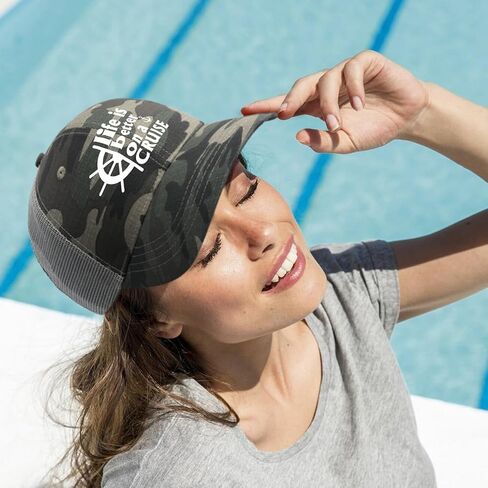 Life is Better On A Cruise Hat Men Hat AllBlack Womens Baseball Hat Gifts for Son Running Hats in Saudi Arabia