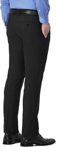 Kenneth Cole Reaction Men's Slim Fit Solid Performance Dress Pant, Black, 36W x 30L in Saudi Arabia