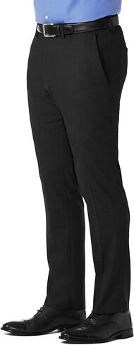 Kenneth Cole Reaction Men's Slim Fit Solid Performance Dress Pant, Black, 36W x 30L in Saudi Arabia