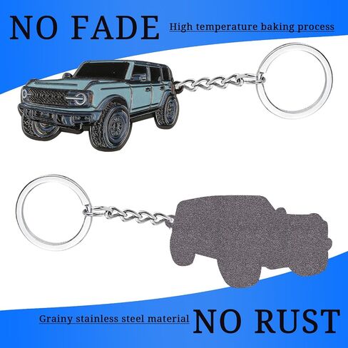 Metal Car Key Chain Key Ring for Ford Bronco 2021 2022 2023 Car Keyring Keychain Key Fob Accessory for Men Women Area 51 in Saudi Arabia