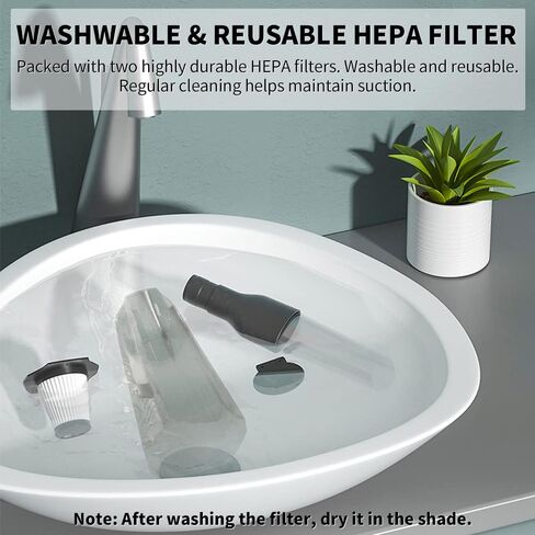 مكنسة كهربائية محمولة لاسلكية، قوة شفط عالية 8000 باسكال، ملحقات المنزل والسيارة المحمولة، أربعة أنواع من أنماط الشفط، إضاءة LED، ضوضاء منخفضة، جهاز تنظيف محمول لاسلكي in Kuwait