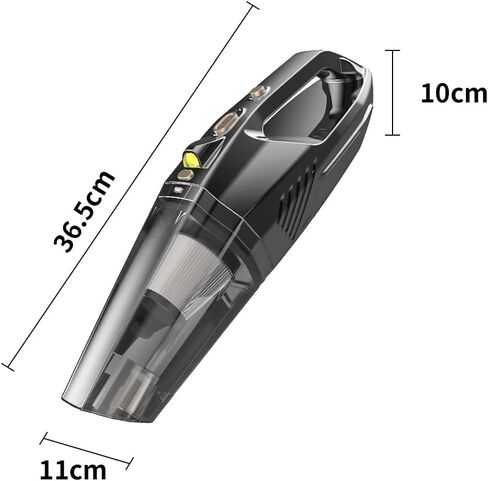مكنسة كهربائية محمولة لاسلكية، قوة شفط عالية 8000 باسكال، ملحقات المنزل والسيارة المحمولة، أربعة أنواع من أنماط الشفط، إضاءة LED، ضوضاء منخفضة، جهاز تنظيف محمول لاسلكي in Kuwait
