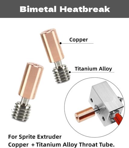Sprite Extruder Upgrade Heater Block Kit，High Temperature Pro 300℃ Bimetal Heatbreak Plated Copper Nozzle Compatible with Creality Ender 3 S1,Ender3 S1 Pro,CR10 Smart Pro,Sermoon V1,Sermoon V1 Pro. in Saudi Arabia